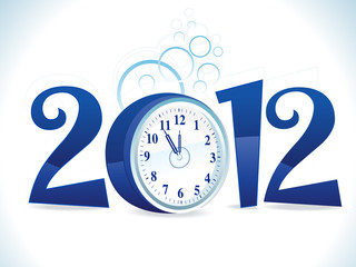 Fototapeta premium abstract blue shiny new year text