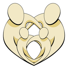 Family Love Illustration