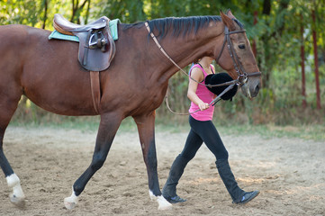 girl and horse