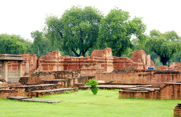 The main shrine, Mulgandhakuti ruins at Sarnath, India