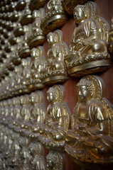 buddha statues at chinese temple in bangkok