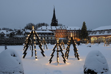 Fototapeta premium Weihnachten in Erbach, Odenwald