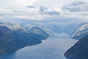 Obraz na płótnie Canvas fjord landscape in Norway