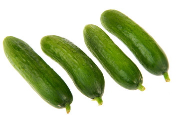 Four cucumbers