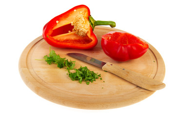 Cut vegetables