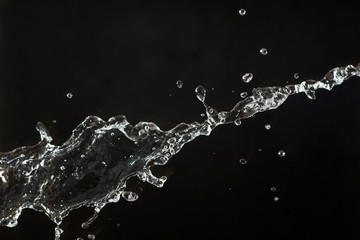 Splashing water