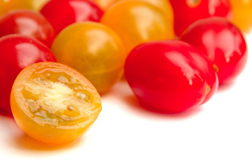 Fototapeta na wymiar colourful tomatoes