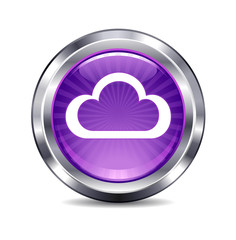 Fototapeta premium Cloud Computing Internet button Icon