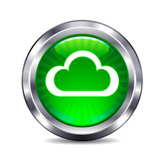 Cloud Computing Internet button Icon