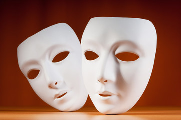 Masks with theatre concept