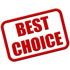 Stempel rot rel BEST CHOICE