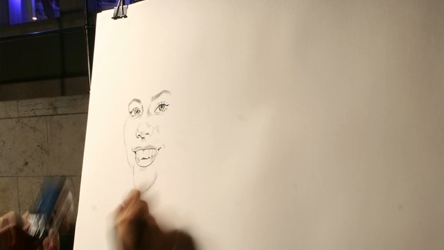 Making of a portrait