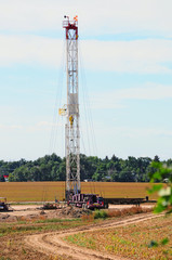 Fototapeta premium Service rig for a gas well