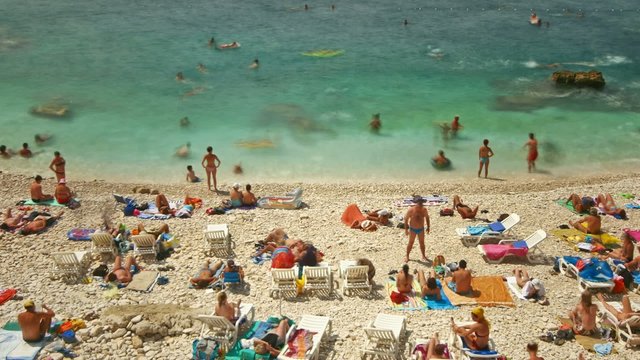 People at the beach
