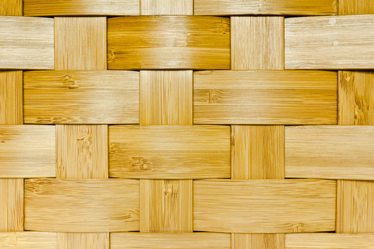 Woven bamboo panel
