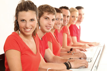 Arbeitsgruppe im Büro