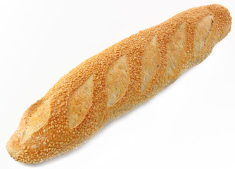 Baguette de pain au sésame