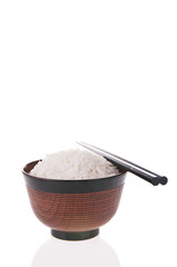 Chopsticks and rice