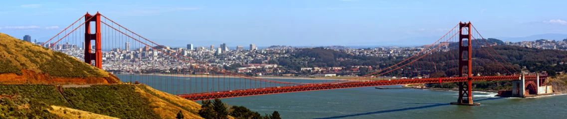 Papier Peint photo autocollant San Francisco pont de porte d& 39 or et horizon