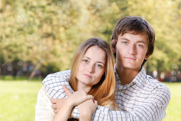 Fototapeta premium Young couple outdoors