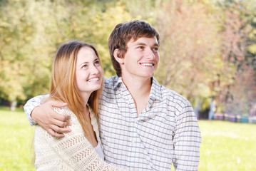 Fototapeta premium Young happy couple
