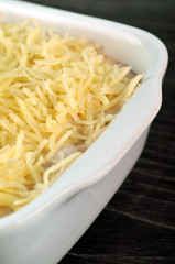 Le gratin avant cuisson