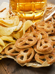 Beer and snacks