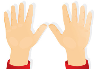 children's hands, palms forward