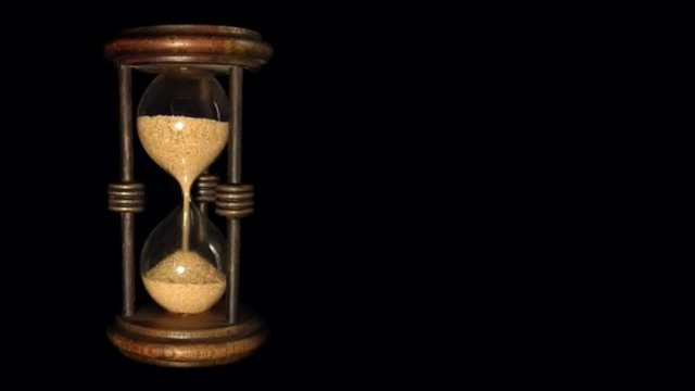 Sand clock running