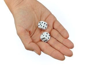 Hand with Dice