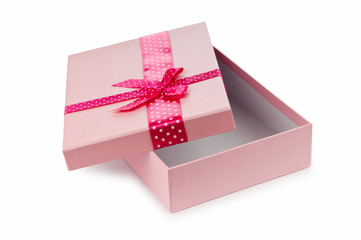 Gift boxes isolated on the white