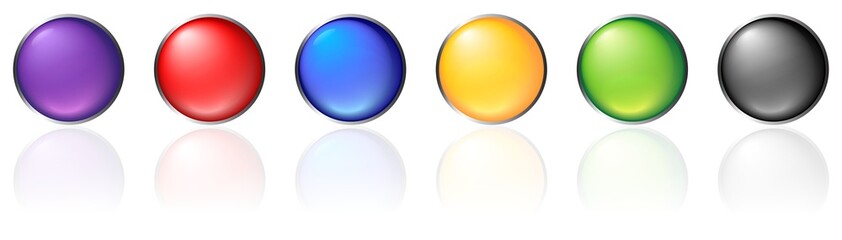 Colorful round buttons