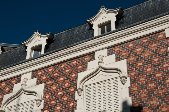 fa&ccedil;ade en briques de couleurs
