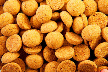 background of typical dutch sweets: pepernoten