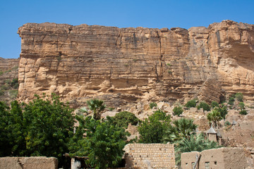 The Bandiagara Escarpment, Mali (Africa).