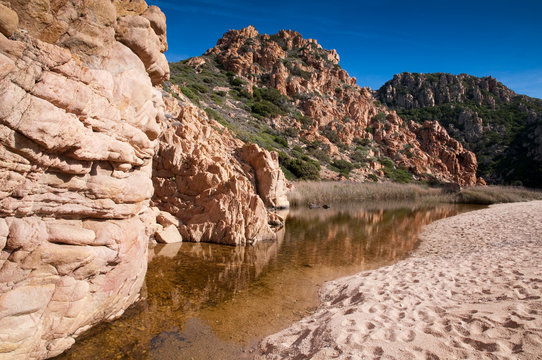Sardinia, Italy: Li Cossi beach in Costa Paradiso