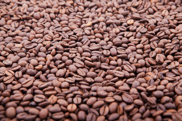 Coffee beans background