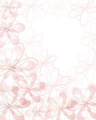 soft pastel background with flowers