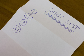 photographers shot list