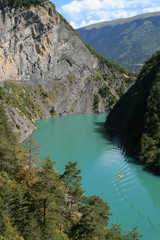 Gorges de l'Ebron vues du Pont de Brion