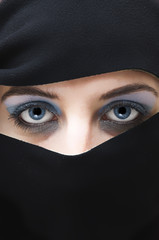 Naklejka premium Arabian face