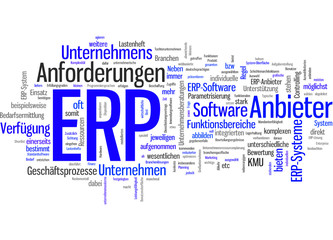 Fototapeta premium Enterprise-Resource-Planning ERP