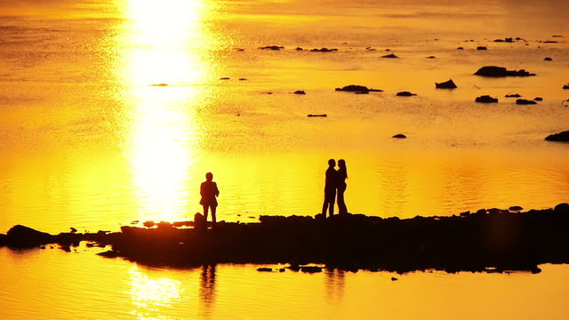 photography at sunset near a river