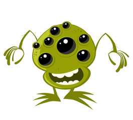 alien monster cartoon