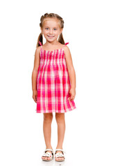 little girl with thumbs