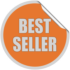 Sticker orange curl oben BEST SELLER