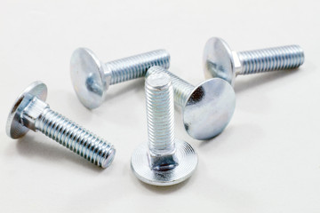 Closeup of some metal screws