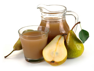 pear juice and fruit
