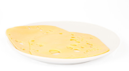 Swiss cheese, sliced