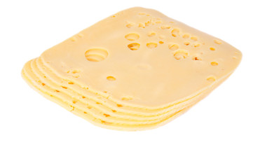 Swiss cheese, sliced